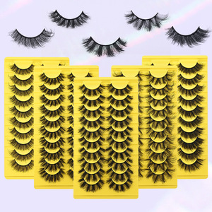 Ciglia Finte 3D in <span class=keywords><strong>Visone</strong></span> Sintetico, 15mm-25mm, Confezione Personalizzata con Logo, Fatte a Mano, Morbide e Voluminose - Product Image 1