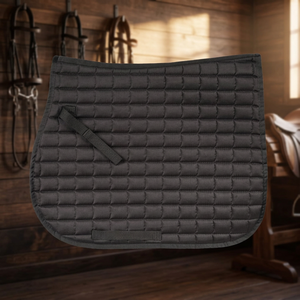 Tapis de selle équestre haut de gamme TOUGH TACK avec logo personnalisé, doublure en polycoton et rembourrage en polyester pour le dressage et le saut d'obstacles - Product Image 4