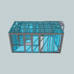 <span class=keywords><strong>Solarium</strong></span> Sunroom Prefab Glass Garden House Sunroom con perfil de extrusión de aluminio prefabricado sunroom - Product Image 2