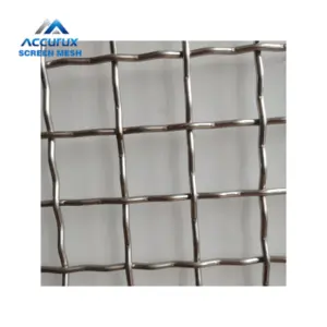 304/316 Stainless Steel Filter Mesh Crimped Wire Mesh Extra-Rigid Steel Wire Cloth Carbon Iron Hardware Cloth