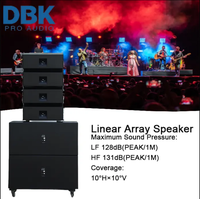 Système de Sonorisation PA Dual avec Enceintes Line Array 10 Pouces et Double Caisson de Basses 18 Pouces