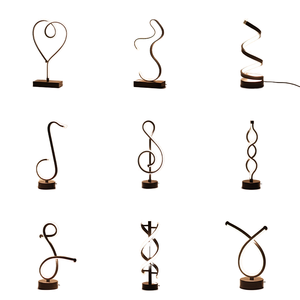 Hiện đại LED Bar bàn đèn USB plug-in rõ ràng bảng đèn với cơ thể sắt bầu không khí sáng tạo nightlight trang trí máy tính để bàn chiếu sáng - Product Image 6