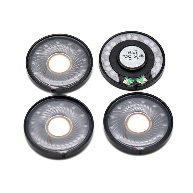 40MM Headset Driver 32Ohm Speaker 30mW 118db Loud Sound Neodymium Dynamic Headphone Loudspeaker