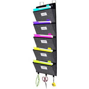 2020 Amazon seller Wall Mount Hanging File Folder Holder Magazine Storage Bag Over The Door File Organizer
