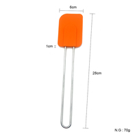 Spatule en silicone Sun Well pour la pâtisserie - Compatible lave-vaisselle pour gâteaux et pâtes en cuisine