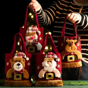 New Hot Sell Children's Candy Gift Bag Creative Handheld Bag Small Gift Storage Christmas Eve Handbag For Kids