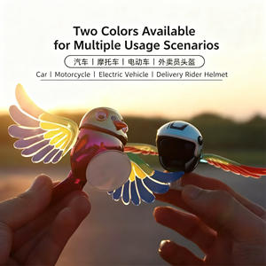 สินค้าขายดีข้ามพรมแดนปี 2025: ของตกแต่งรูป<span class=keywords><strong>นก</strong></span><span class=keywords><strong>ปีก</strong></span>กระพือแบบไม่ใช้แบตเตอรี่สำหรับรถจักรยานยนต์/<span class=keywords><strong>รถยนต์</strong></span> - ขายส่ง - Product Image 3