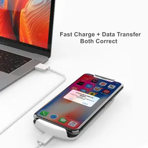 6800Mah para <span class=keywords><strong>iPhone</strong></span> 14 13 6 Plus 6s Plus 7 Plus 8 Plus X XS <span class=keywords><strong>XR</strong></span> XS Max 12 13 Pro 11 Pro Max, funda de batería, funda inteligente, Banco de energía - Product Image 3