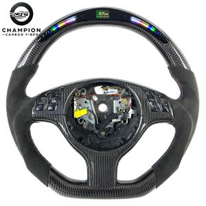 Volante de fibra de carbono de cuero LED para <span class=keywords><strong>BMW</strong></span> <span class=keywords><strong>E46</strong></span> E36 M3 E53 <span class=keywords><strong>330CI</strong></span> 325I E81 E87 E91 E92 2000 <span class=keywords><strong>2002</strong></span> 2003 2004 2005 2006 - Product Image 1