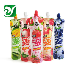 Poşet De Jus Emballage Plastique De Juspots Et Sachets De Yaourt OEM jöle emzik çanta standı up baskı suyu memesi Doypack - Product Image 6