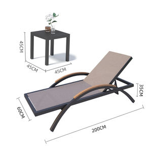 <span class=keywords><strong>Lit</strong></span> de repos en bambou pour l'extérieur et chaise de plage décontractée pour maison d'hôtes, balcon, cour, véranda, bord de mer, parc aquatique, piscine - Product Image 5