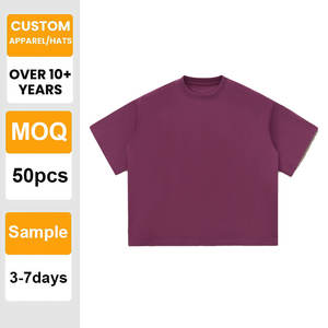 Camiseta Premium con Logotipo Personalizado, Lisa, Gruesa, con Hombros Caídos, 100% Algodón, Impresión al por Mayor, Bordado para Hombre - Product Image 1