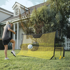 Addestratore portatile per rimbalzista da calcio da 7 piedi X 4 piedi con passaggio al volo 2-in-1 e attrezzatura da solista per migliorare le abilità da esterno - Product Image 6