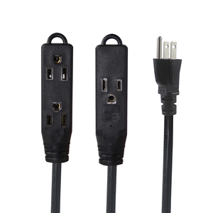 American Plug 3 in 1 Canada Canada 3pin NEMA 5-15P to Female <strong>Socket</strong> Power <strong>Extension</strong> <strong>Cord</strong> Power Strip - Product Image 3