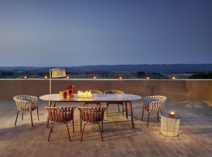 Mesa <span class=keywords><strong>de</strong></span> comedor elíptica <span class=keywords><strong>de</strong></span> diseño simple moderno, muebles <span class=keywords><strong>de</strong></span> jardín para exteriores, mesa <span class=keywords><strong>de</strong></span> centro grande para cafetería - Product Image 3