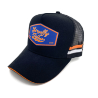 Vente en gros d'usine Casquette de camionneur Impression brodée personnalisée Casquette en maille deux tons Casquette de camionneur pour hommes Casquette de camionneur de marque