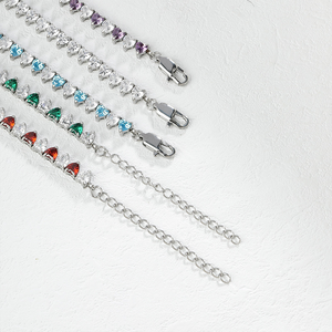 <span class=keywords><strong>Collana</strong></span> a Catena <span class=keywords><strong>Tennis</strong></span> in Acciaio Inox 316 Personalizzabile con <span class=keywords><strong>Cuore</strong></span> in Zirconia Cubica 5A, Gioielli Trendy per Donne, Accessori Regalo - Product Image 4