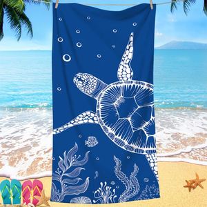 Serviette de plage en microfibre à séchage rapide, légère, de luxe, imprimée, personnalisable OEM, vente en gros d'usine - Product Image 1