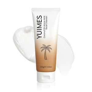Crème nettoyante visage à l'acide aminé et à l'huile de coco ODM avec glutamate de cocyle disodique, contrôle du sébum et nettoyage en profondeur pour les peaux grasses 100g - Product Image 2