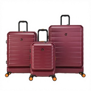 Customizable 14/20/24/28 Inch ABS Spinner Wheel <b>Suitcase</b> Set with <b>Lock</b> Waterproof Polyester Lining Carry-On Luggage - Product Image 1