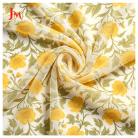 Nouvelle arrivée, tissu en polyester chiffon léger à imprimé floral personnalisé pour robe hijab femme