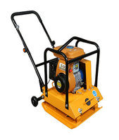 Compacteur à plaque vibrante haute efficacité 73 kg, style C90, machine de compactage à essence 170F, force d'excitation 18KN, 6000 VPM
