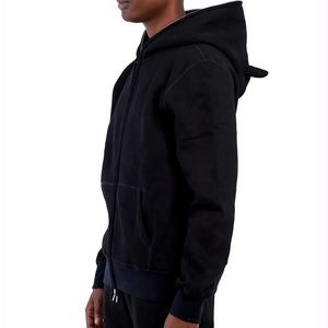 Pullover oversize Unisex in cotone 100% <span class=keywords><strong>con</strong></span> logo personalizzato <span class=keywords><strong>felpa</strong></span> <span class=keywords><strong>con</strong></span> Zip integrale da uomo <span class=keywords><strong>con</strong></span> corno - Product Image 2