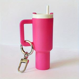 Mini Tumbler <b>Keychain</b> Custom Logo Colorful Mini Cup <b>Keychain</b> Chapstick Holder <b>Keychain</b> Accessories - Product Image 4