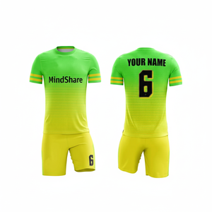 Conjunto de uniformes de fútbol con tela de secado rápido opción de diseño personalizado perfecto para suministro al por mayor y a granel - Product Image 1