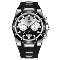 Recompensa de buena calidad cronógrafo automático fecha cuarzo movt Reloj para hombres de china shenzhen genial gran 2 dial analógico Reloj de pulsera