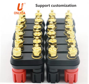 4mm Doppels ch raube Typ Vergoldete Buchse Bananen stecker Buchse Buchse Binde pfosten für Lautsprecher verstärker anschluss - Product Image 6