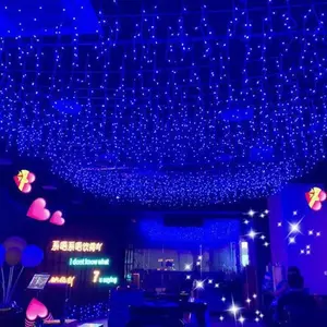 Outdoor IP44 Wasserdichte LED Vorhang Licht Girlanden Eiszapfen Lichterketten Party Garden Stage Outdoor Fee Weihnachts beleuchtung