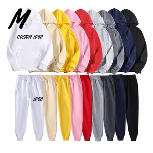 Wholesale Men'S Hoodies&Sweatshirts OEM Custom Graphic Hoodies Cheap Cotton Plus Size Unisex Women'S Oversize Blank Hoodies Set