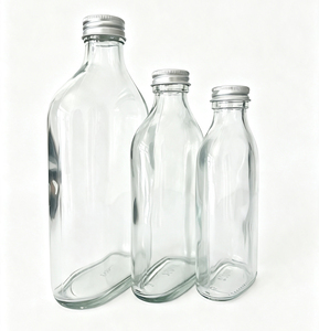 Flacon en verre plat personnalisé avec logo imprimé, 50 ml, 100 ml, 200 ml, 250 ml, pour l'étiquetage privé <span class=keywords><strong>de</strong></span> brandy, <span class=keywords><strong>de</strong></span> tequila et <span class=keywords><strong>de</strong></span> liqueurs - Product Image 5