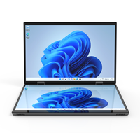 Laptop Termurah N150 Laptop 14+14 Inci Layar Sentuh Ganda 16GB Win 11 Gaming Notebook Portabel Komputer Laptop PC