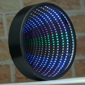 Letrero de Neón Personalizado con Símbolo de Infinito, Espejo Iluminado Grande, Decoración con Espejo - Product Image 4