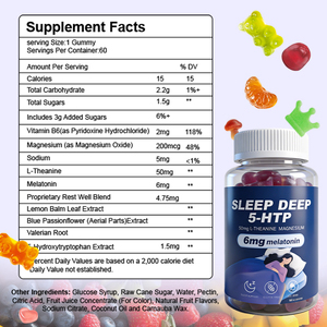 10mg ओम निजी लेबल kava स्वास्थ्य मेलाटोनिन-मुक्त नींद gummies बायोटिन क्रिएटिन मैग्नीशियम नींद मेलाटोनिन जेली बीन गमी - Product Image 3