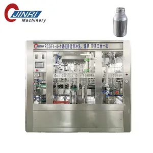 Fully Automatic Aluminum Bottle Wine Energy Drinks Filling Capping Production Line Wine Filling Machine