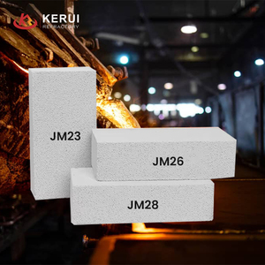 Kerui <span class=keywords><strong>JM</strong></span> 23 K23 K26 Thiêu Kết Mullite Cách Nhiệt Chịu Lửa Gạch Trọng Lượng Nhẹ Gạch Cho Lò - Product Image 1