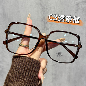 Gafas Ópticas con Marco Cuadrado Tr38020 para Mujer, Marco Completo Extra Ancho, Lentes Planas, Material de PC, Origen Taizhou, Moda 2024 - Product Image 2