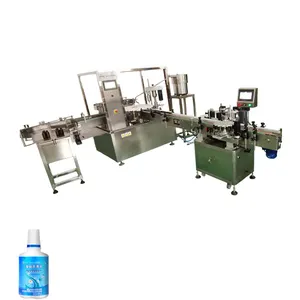 120ml contact lens and liquid wash filling machine liquid clean glasses filling machine line for chemical or cosmetics products