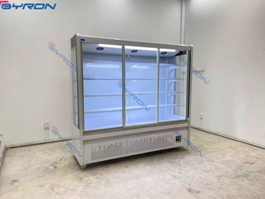 Réfrigérateur de supermarché personnalisé, vitrine à trois portes en verre, armoire à rideau d'air, réfrigérateur de présentation - Product Image 5