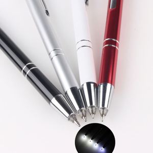 2022 New 3 in 1 Metal Aluminium Stylus Led <b>Pen</b> With Logo Printing Made in China Multifunction <b>Multi</b> <b>Color</b> Tool Roller Ball Gift - Product Image 4