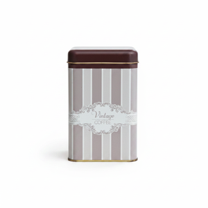 Lata de almacenamiento de alimentos de metal cuadrado elegante de 1.6L 105x105x160mm para almacenamiento y organización - Product Image 2
