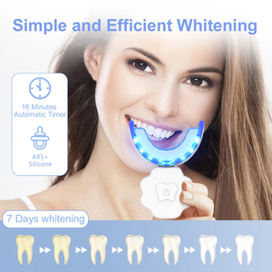 Kit de <span class=keywords><strong>blanchiment</strong></span> dentaire à domicile avec lumière LED, logo personnalisé, produit pour des dents blanches et un sourire éclatant - Product Image 5