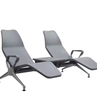 Nouvelle Banquette de Réception 2 Places en PU Personnalisée pour Salon VIP d'Aéroport, Zone d'Attente et Restaurant, Modèle 2025