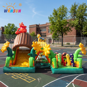 Parcours d'obstacles gonflable en forme de U WINSUN pour jeux sportifs - Product Image 1