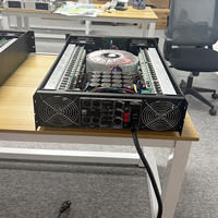 Amplificateur stéréo actif en métal de classe H 3U 2000W de qualité professionnelle avec transformateur en cuivre pur 8 ohms