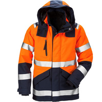 Vente en gros Nouveau design Veste de sécurité réfléchissante orange et noire Vêtements de protection résistants au feu Vestes ignifuges