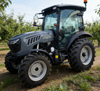Tracteur agricole BITSMAN YTO 50-70 CV 4x4 à transmission par engrenages, homologué COC et E-Mark pour la France, avec système d'éclairage certifié pour les fermes équine